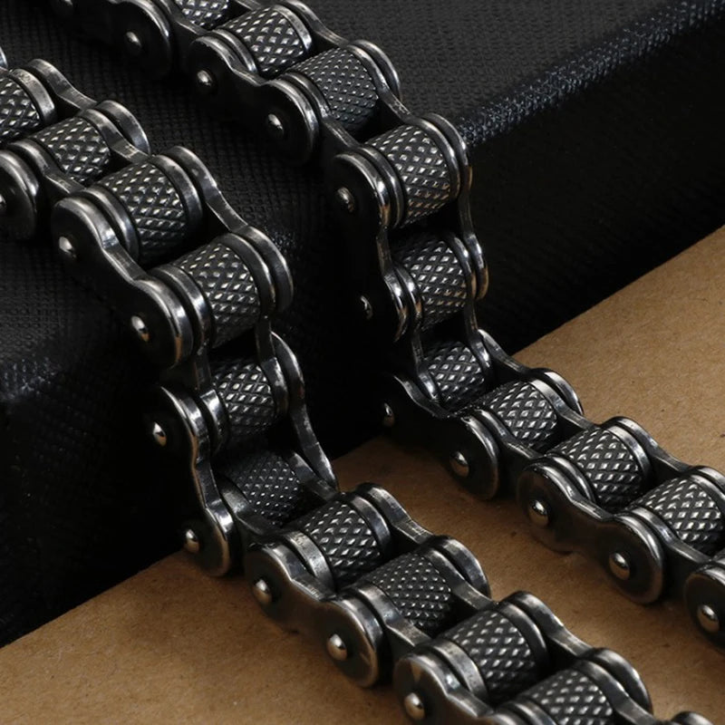 Retro Heavy Stainless Steel Motorcycle Chain Bracelet - Jeglowstore