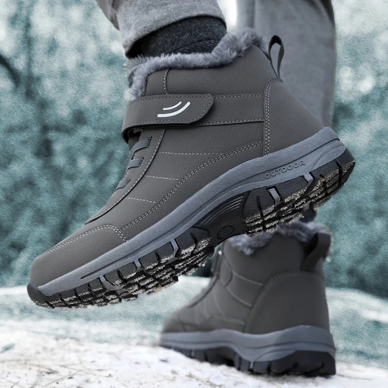 Men’s Fur-Lined Winter Snow Shoes - Jeglowstore