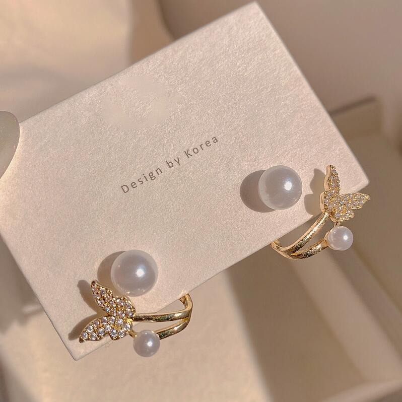 Small Stud Earring For Woman Golden Crystal Shinning Luxury Girl Jewelry Christmas Gift Wedding Accessories Trendy Ear Rings