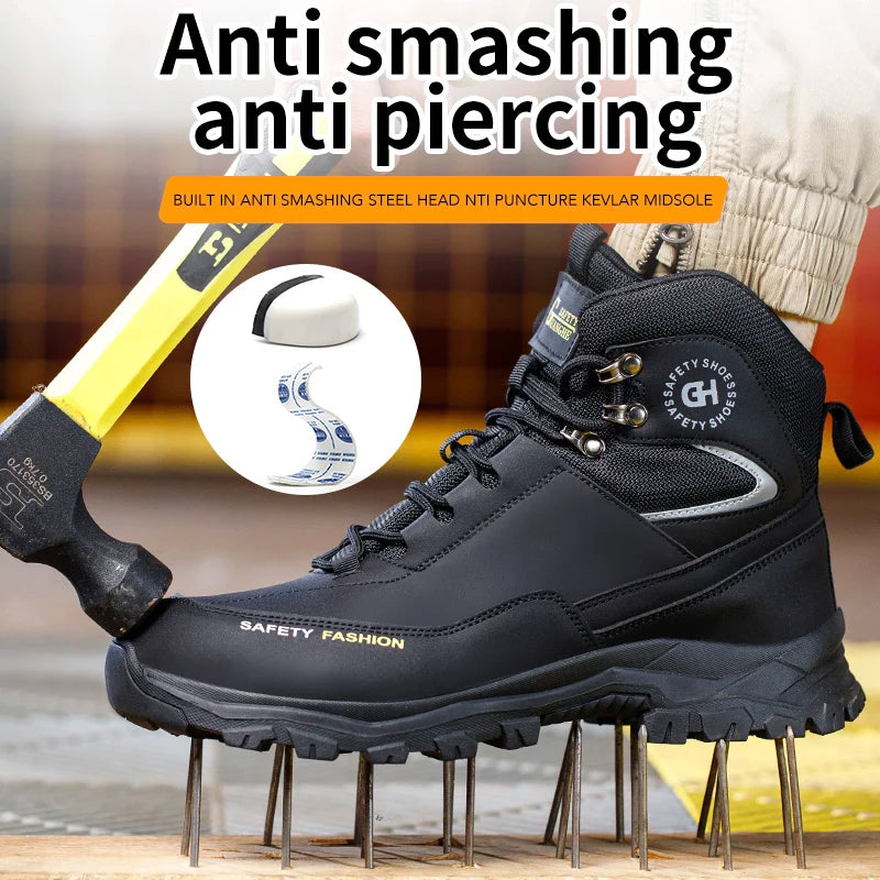 Men’s Waterproof Steel Toe Safety Shoes - Jeglowstore