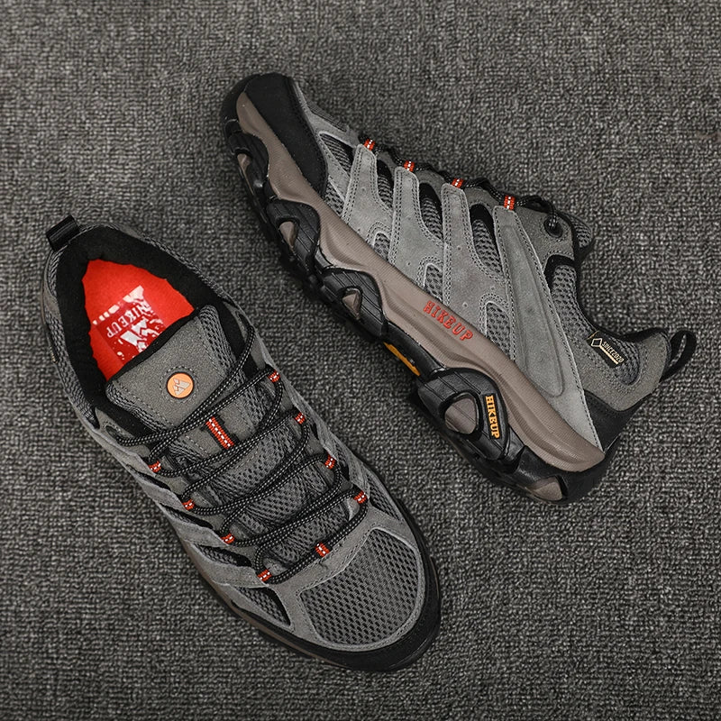 Men’s Leather Hiking Sneakers - Jeglowstore