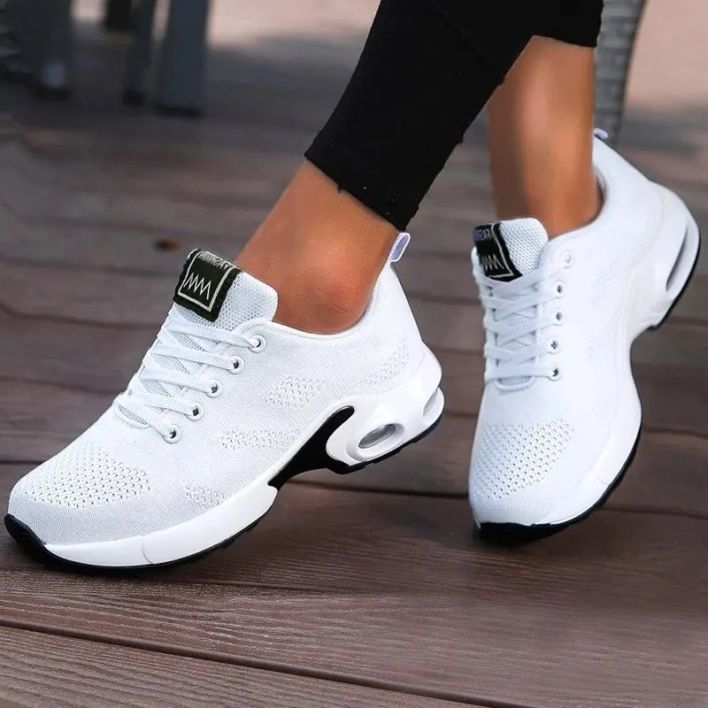Women’s Breathable Air Mesh Flat Platform Shoes - Jeglowstore