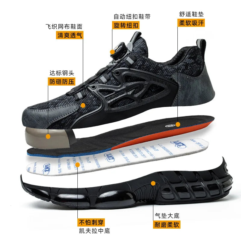 Steel Toe Safety Work Sneakers - Jeglowstore