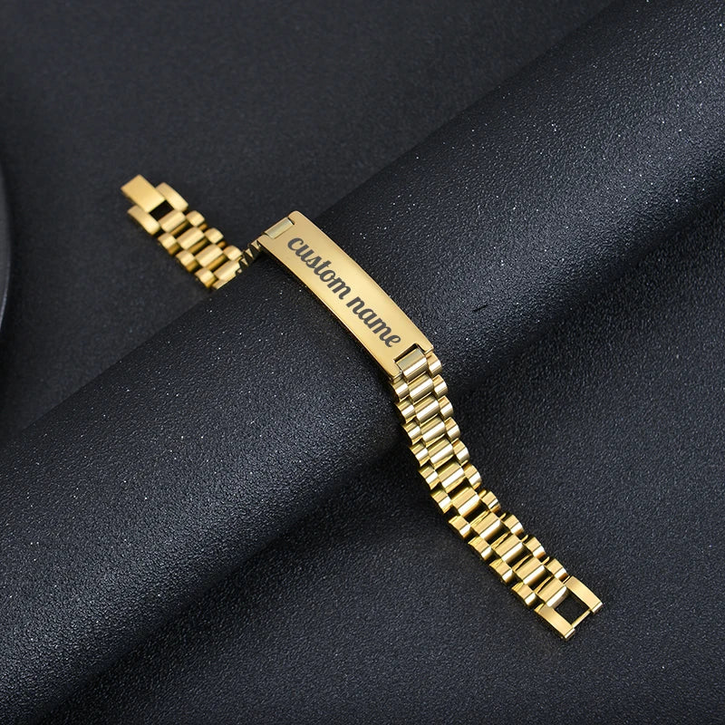 Personalized Stainless Steel ID Bracelet - Jeglowstore