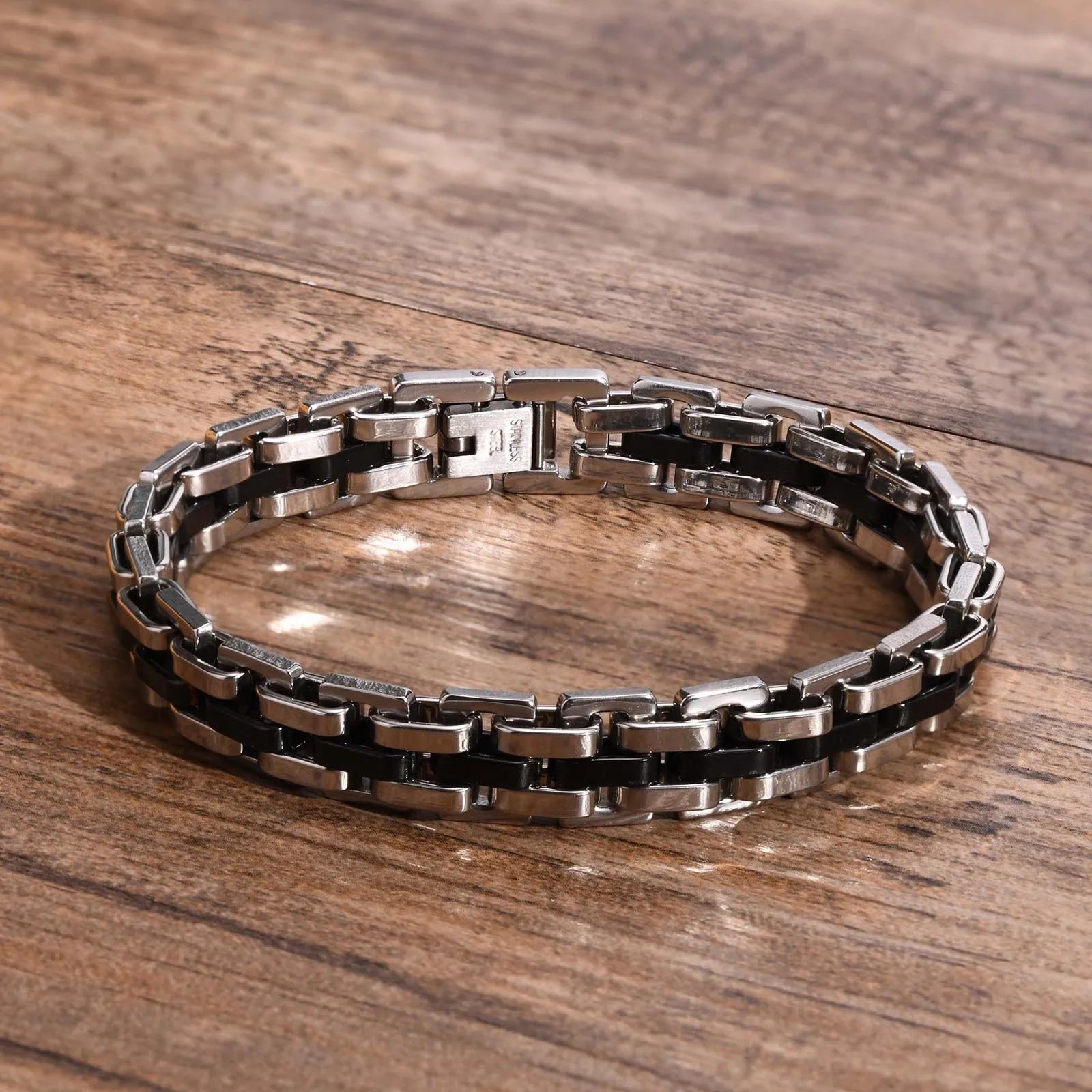 Men’s Stainless Steel Chain Bracelet - Jeglowstore