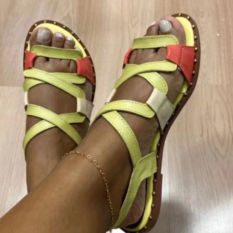 Women Sandals Rome Flats Slippers