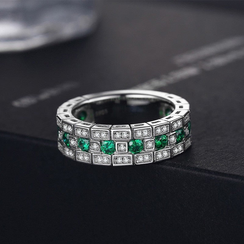 CAOSHI Trendy Female Wedding Bands with Two Tone Design Fashionable Design Engagement Ceremony Accessories Promise Jewelry Gift
