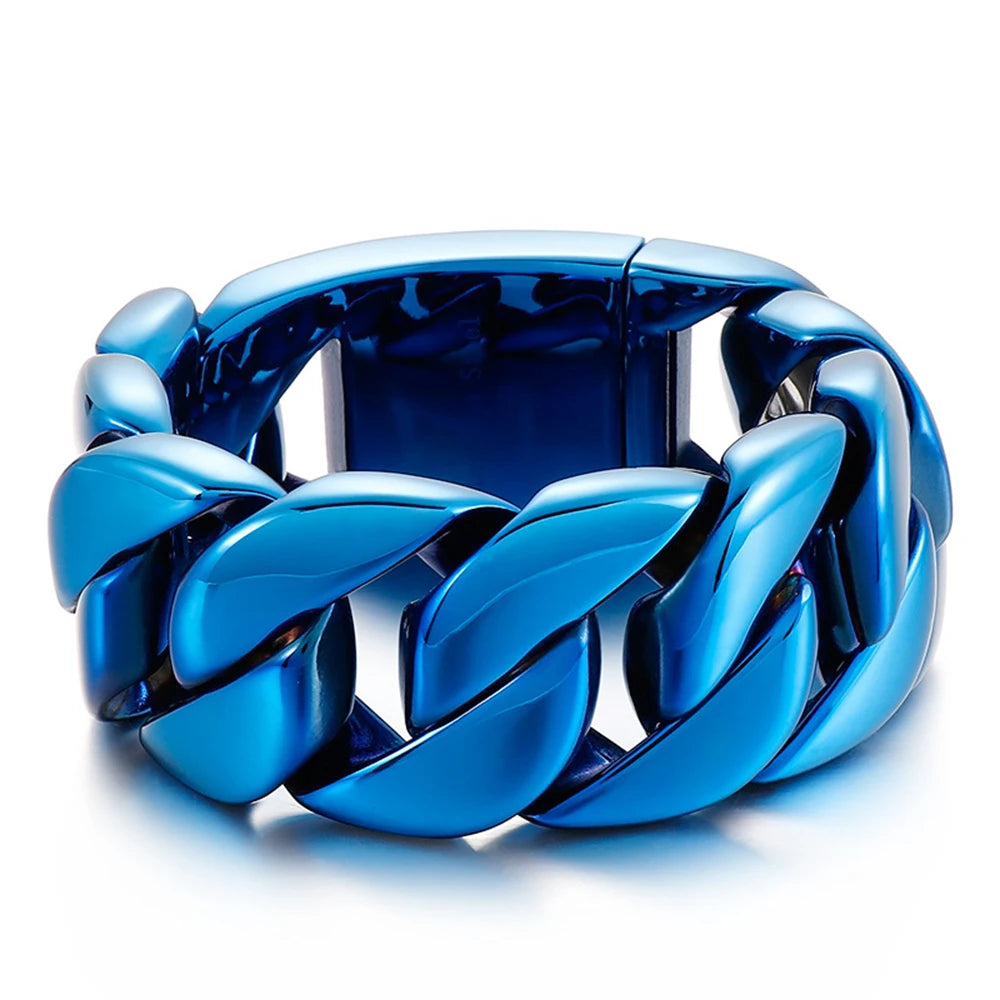 Silver Tone Cuban Curb Bracelet - Jeglowstore