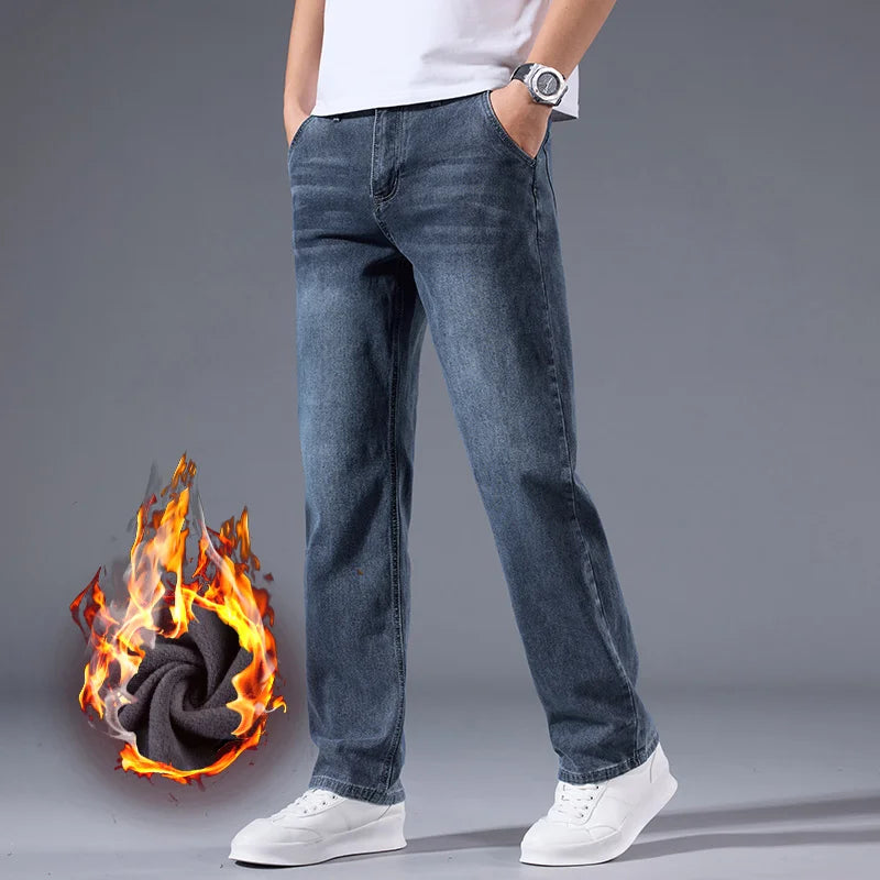 Men’s Business Casual Winter Jeans - Jeglowstore