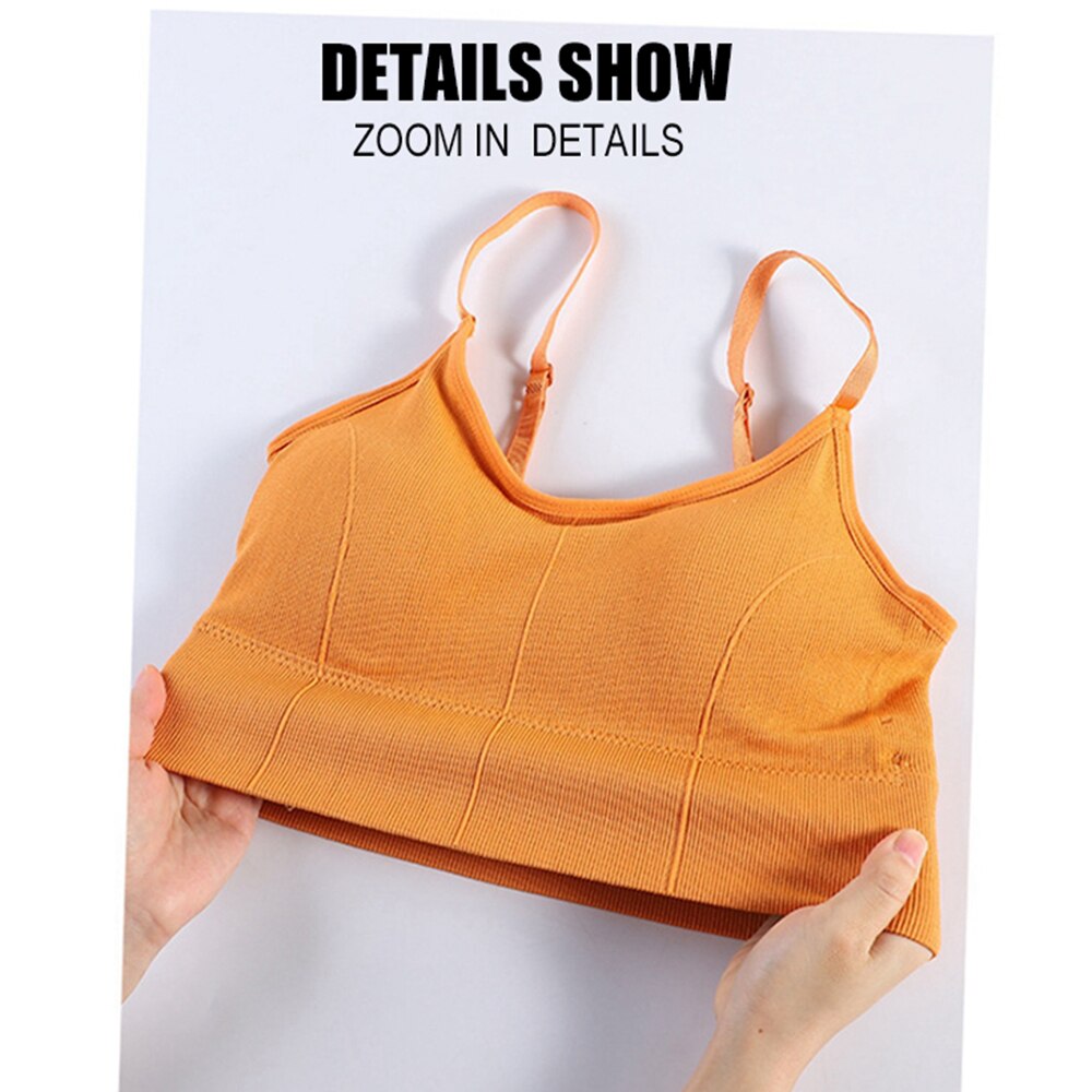 Backless Sportswear Woman Gym Sports Bra Seamless Womens Underwear Adjustable Shoulder Strap Inner Padded Yoga Vest Bralette