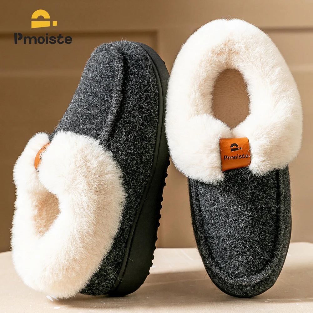 Women Cozy Memory Foam Wedge Bedroom Slippers - Jeglowstore