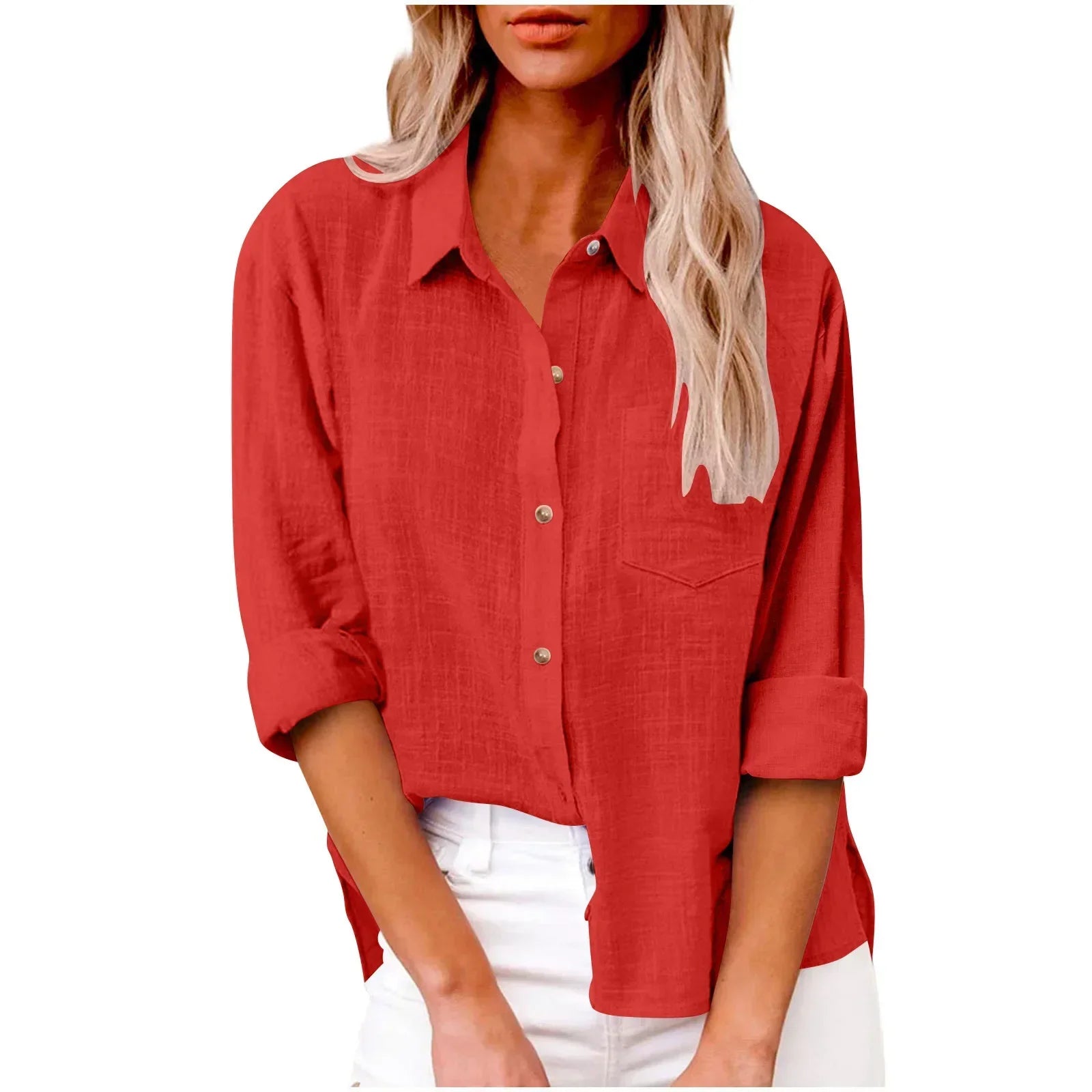 Women’s Solid Casual Long Sleeve - Jeglowstore