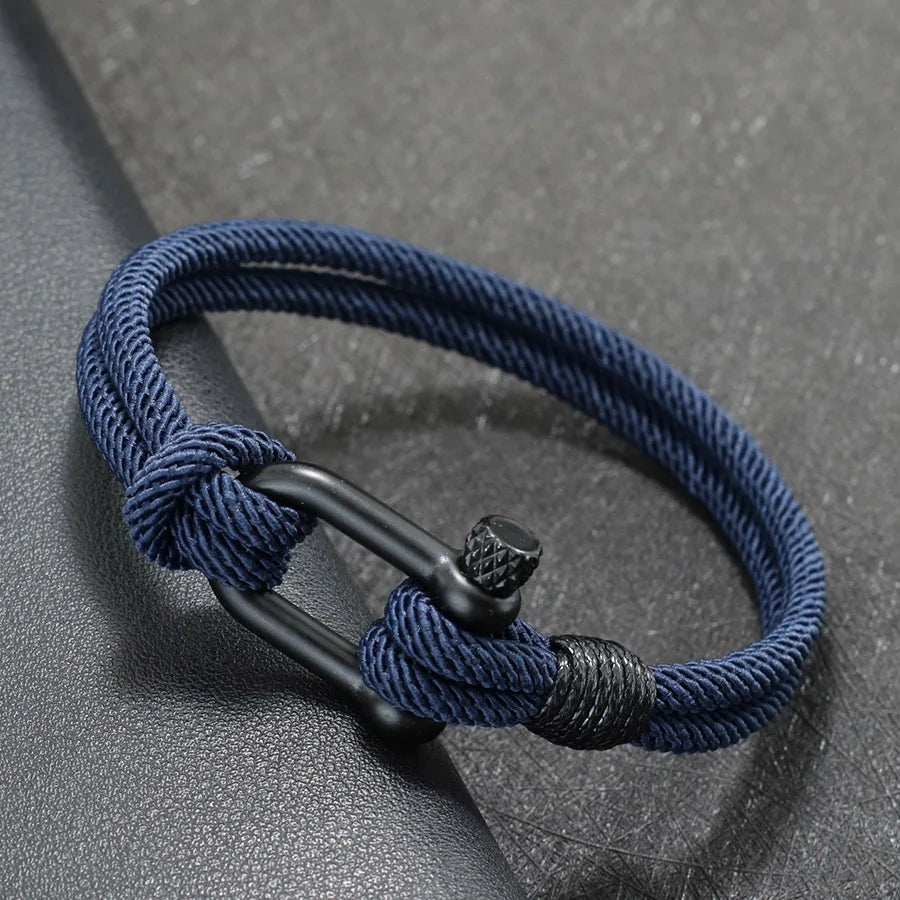 Men’s Braided Cord Outdoor Bracelet - Jeglowstore