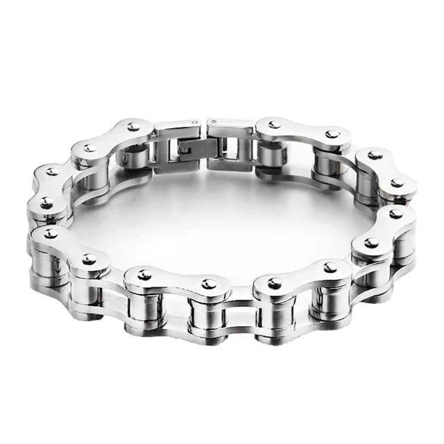 Retro Heavy Stainless Steel Motorcycle Chain Bracelet - Jeglowstore