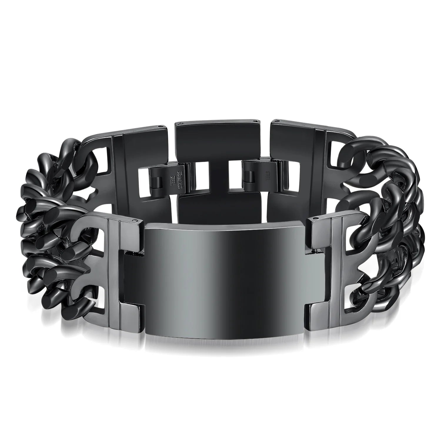 Punk Stainless Steel Cross Bracelet - Jeglowstore