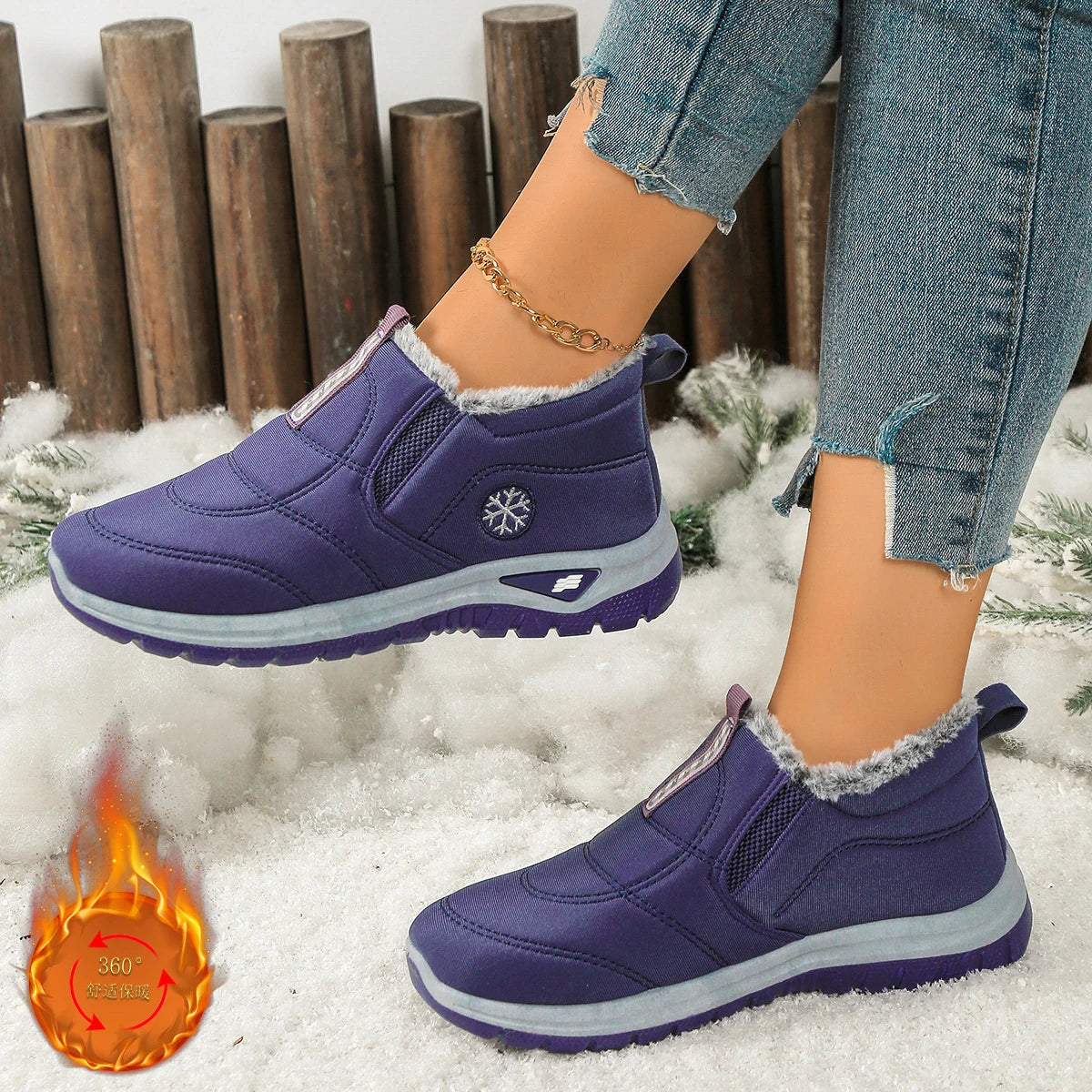 Women’s 2025 Warm Fleece Snow Boots