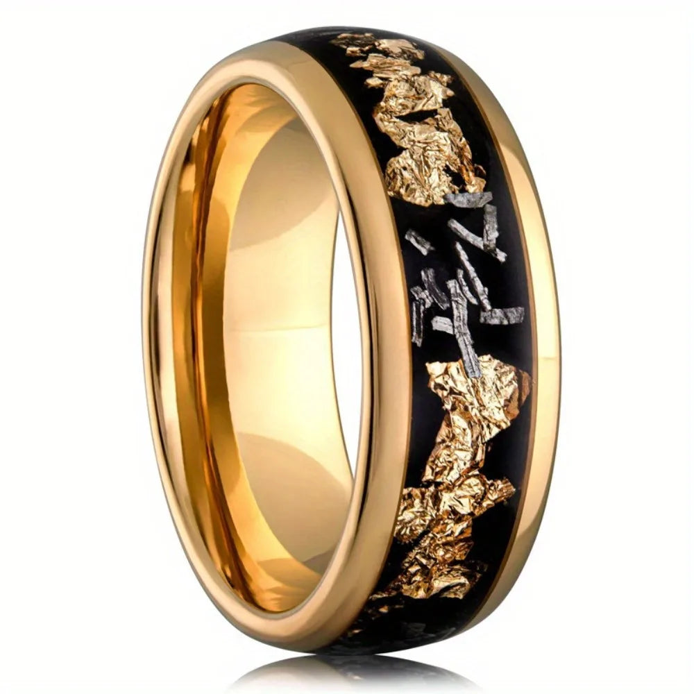 Gold Stainless Steel Men’s Ring - Jeglowstore