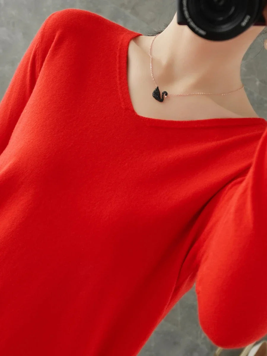 Women’s Cashmere-Style Knit T shirt - Jeglowstore