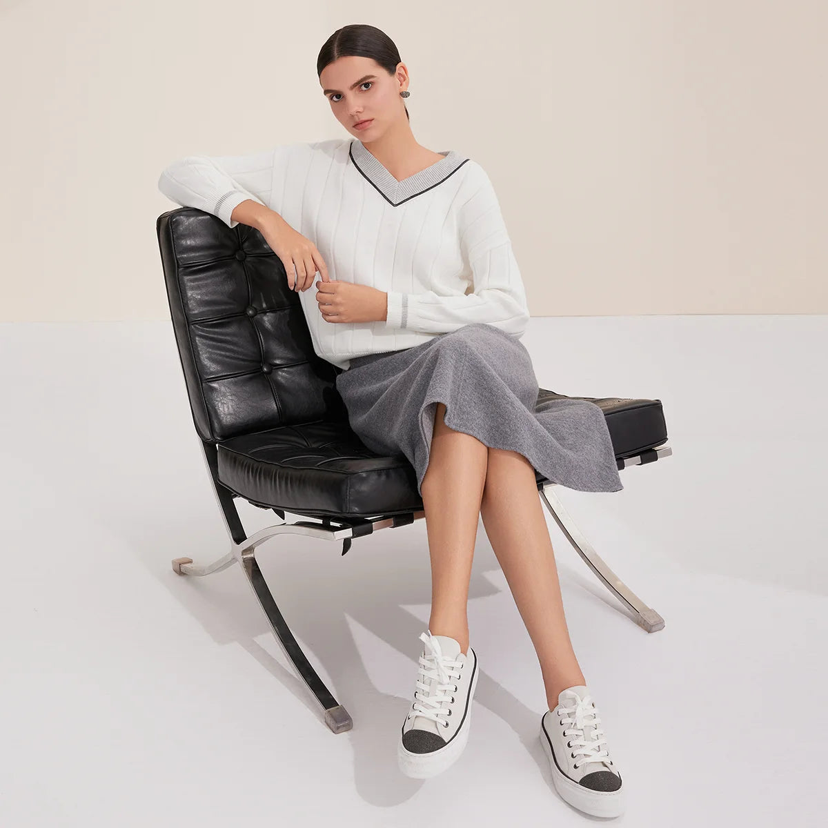 Women’s Long Sleeve Knit T shirt