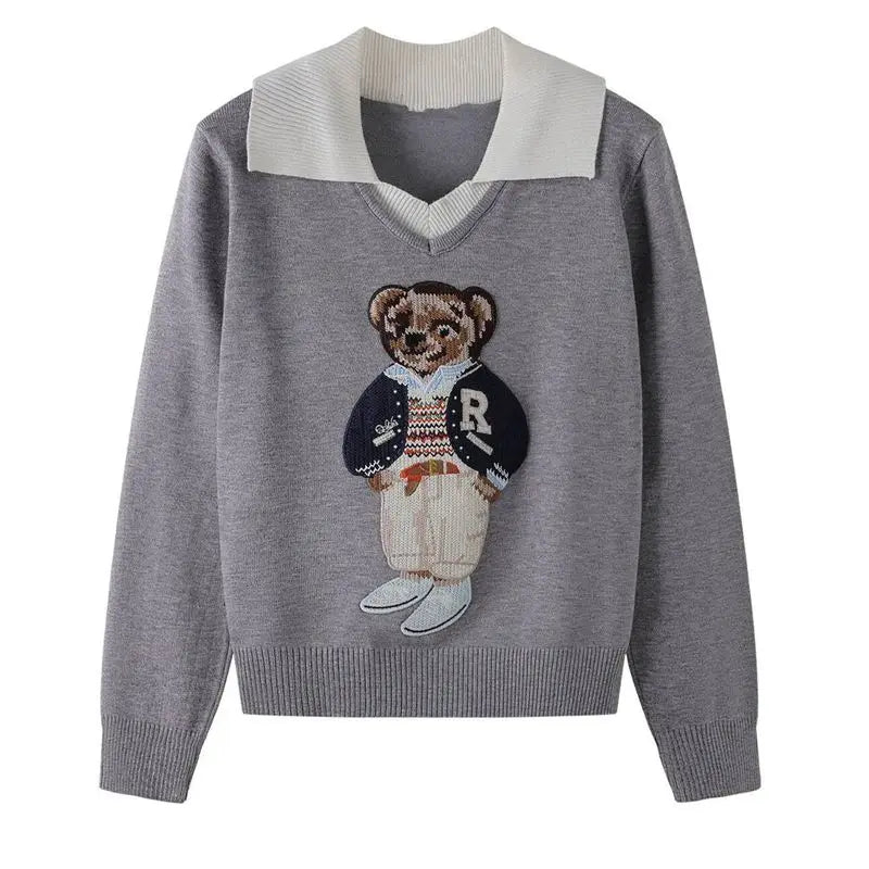 Women’s Luxury Bear Knit Sweater - Jeglowstore