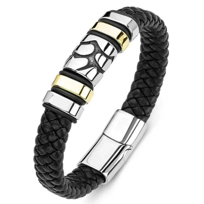 Men’s Handmade Leather Infinity Bracelet - Jeglowstore