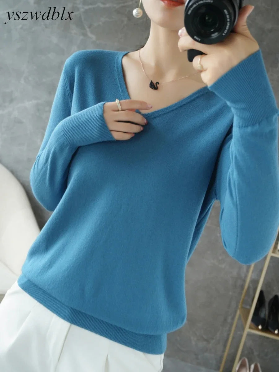 Women’s Cashmere-Style Knit T shirt - Jeglowstore