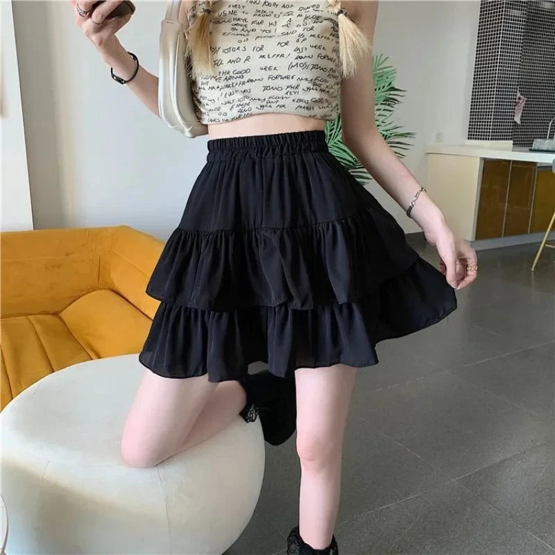 Kawaii Ruffle Mini Skirt - Jeglowstore