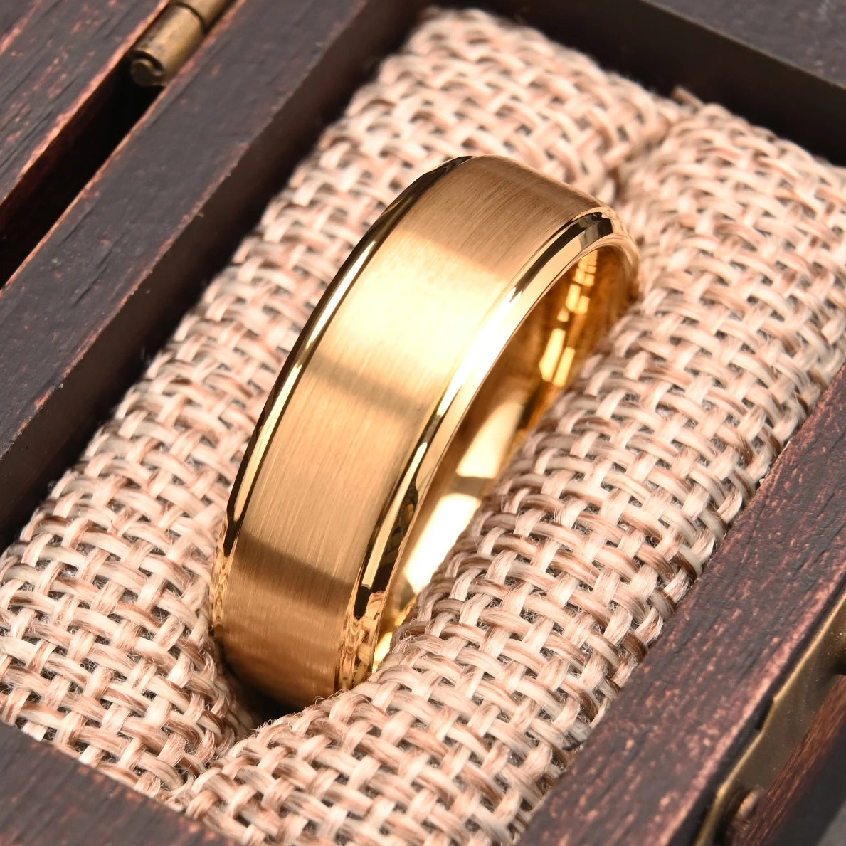 Gold Tungsten Wedding Ring - Jeglowstore