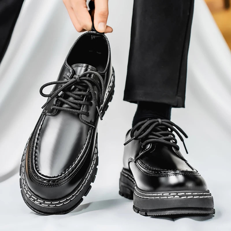 Men’s Stylish Breathable Leather Shoes - Jeglowstore