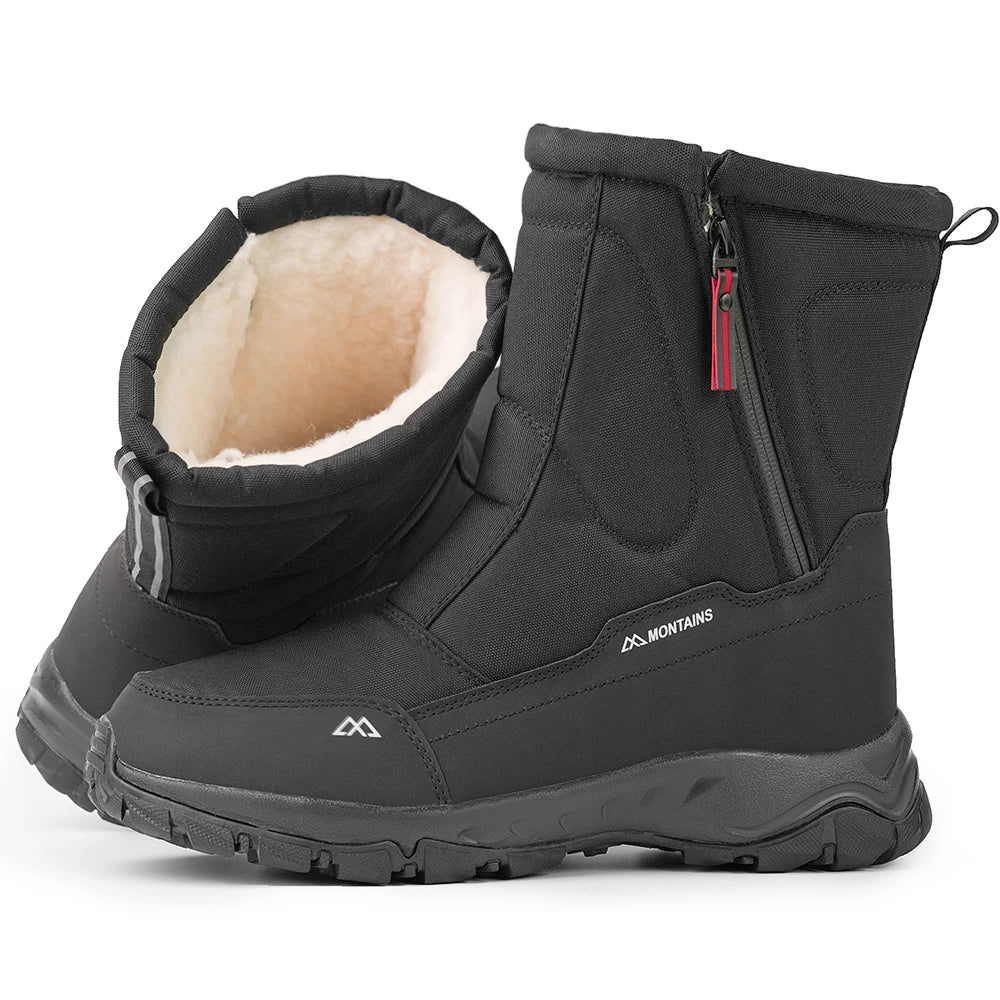 Plus Size Faux Fur Winter Booties - Jeglowstore