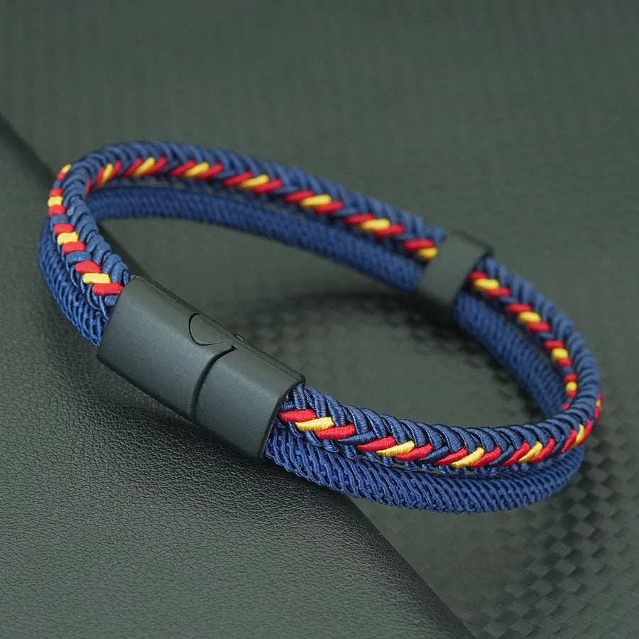 Men’s Charm Rope Wrap Bracelet - Jeglowstore