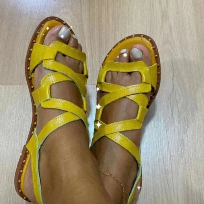 Women Sandals Rome Flats Slippers
