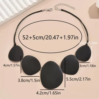 Irregular Round Linked Pendant Necklace - Jeglowstore