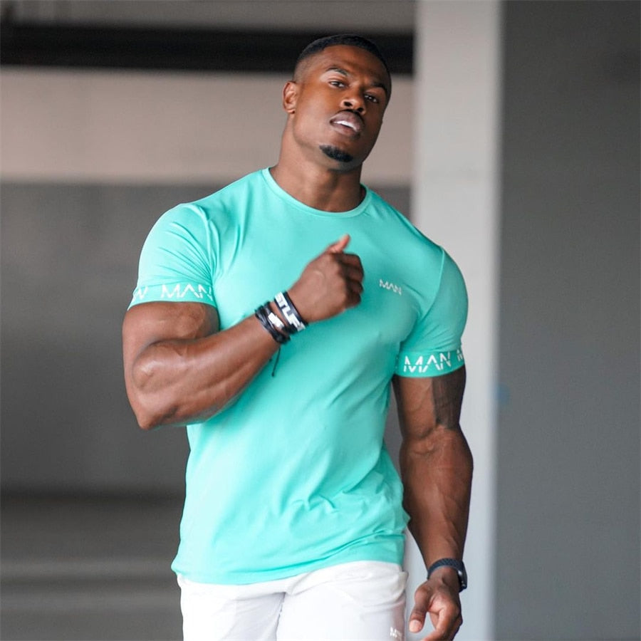 Short-sleeved Gyms Fitness T-shirt
