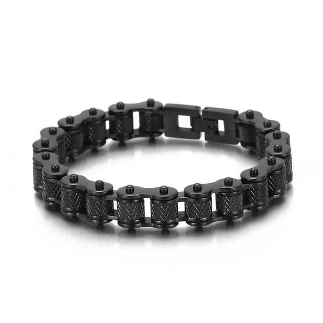 Retro Heavy Stainless Steel Motorcycle Chain Bracelet - Jeglowstore