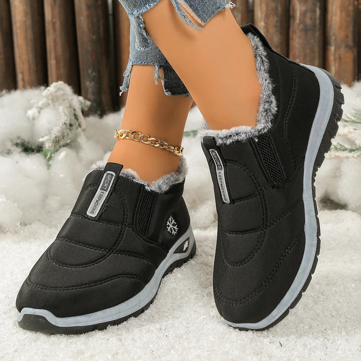 Women’s 2025 Warm Fleece Snow Boots
