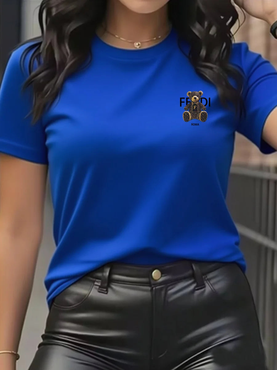 Women’s Teddy Bear Graphic T-Shirt - Jeglowstore