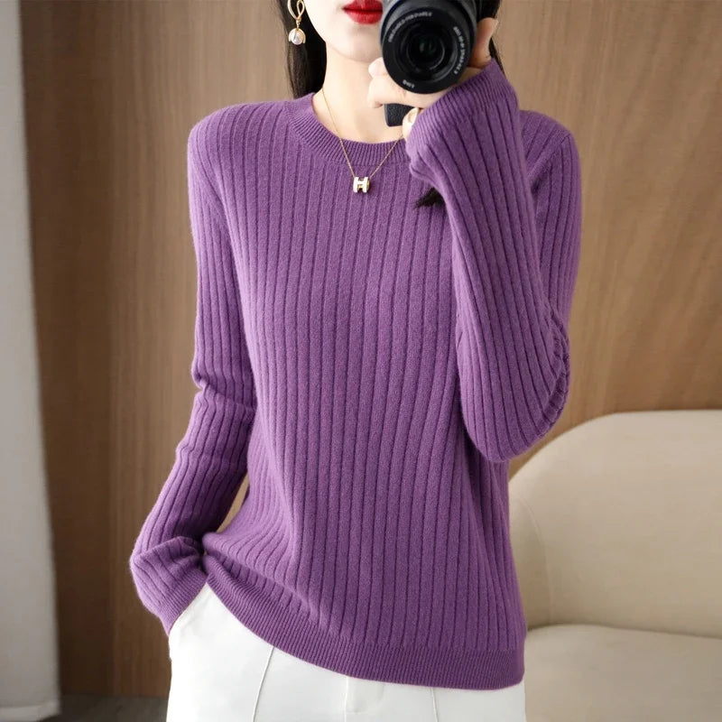 Women’s Autumn Winter Knit T shirt - Jeglowstore