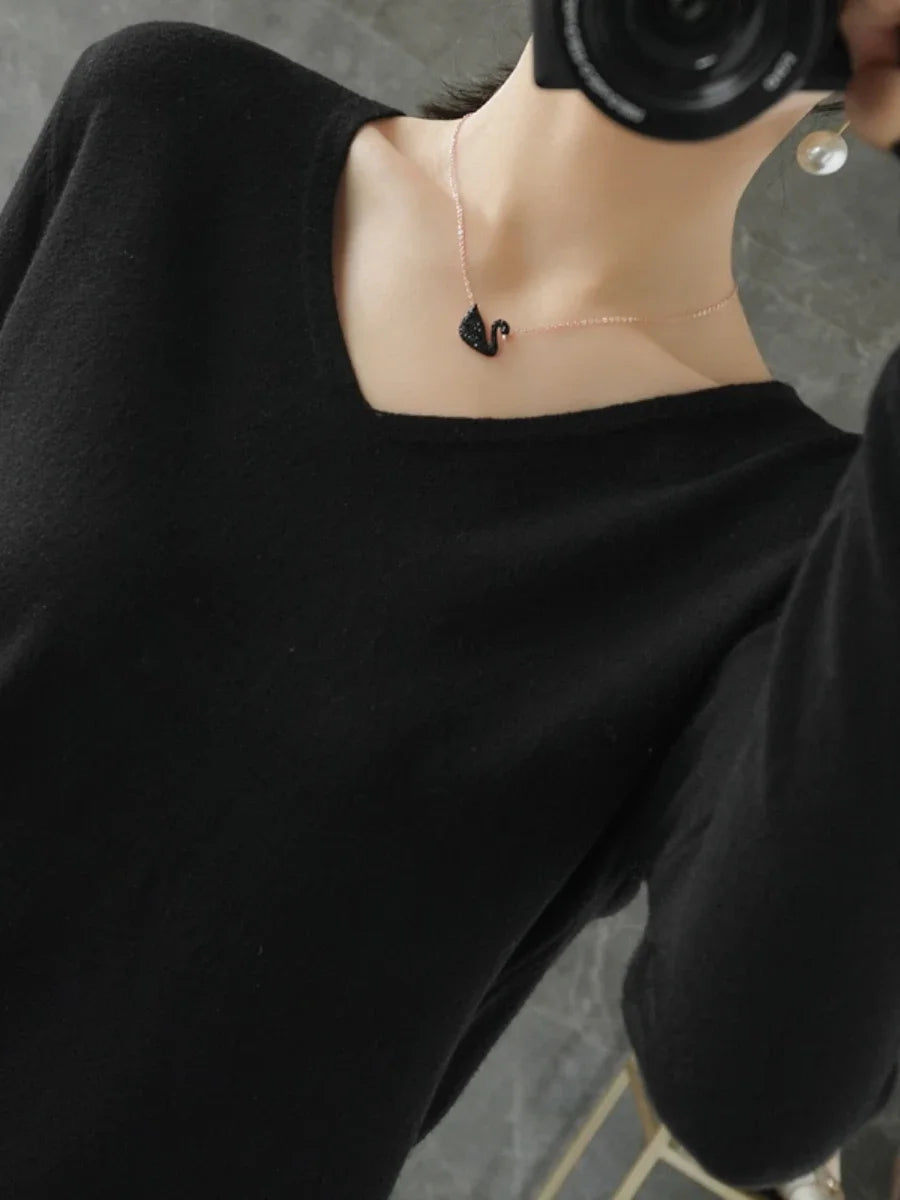 Women’s Cashmere-Style Knit T shirt - Jeglowstore