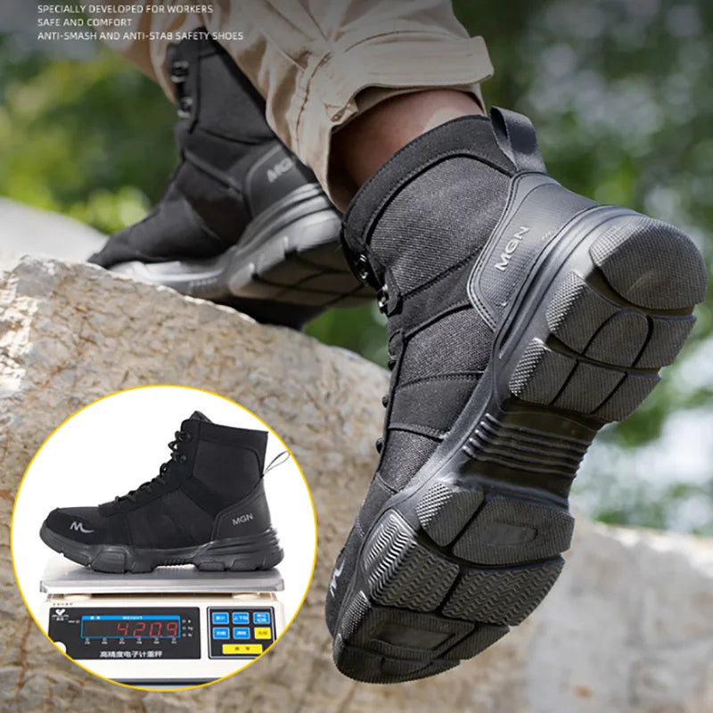 Men’s Steel Toe Protective Safety Boots - Jeglowstore