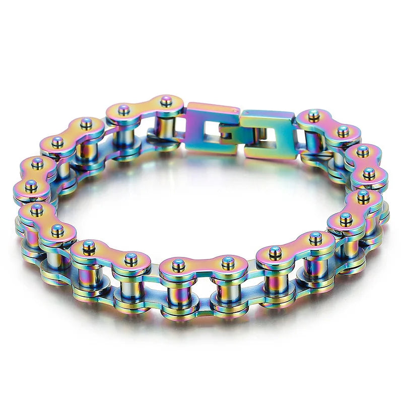 Retro Heavy Stainless Steel Motorcycle Chain Bracelet - Jeglowstore