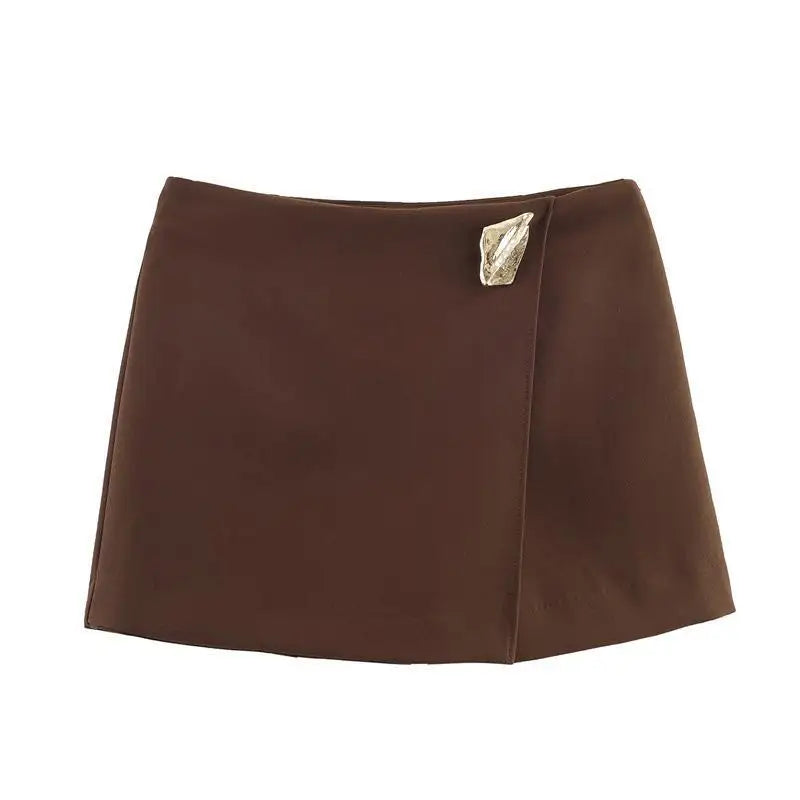 Asymmetrical Mini Skirt Shorts - Jeglowstore