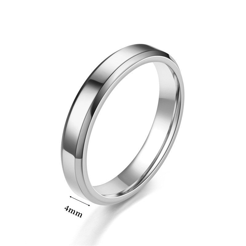 2022 New Classic Glossy Ring Men Temperament Fashion Stainless Steel Round Finger Ring For Men Jewelry Gift