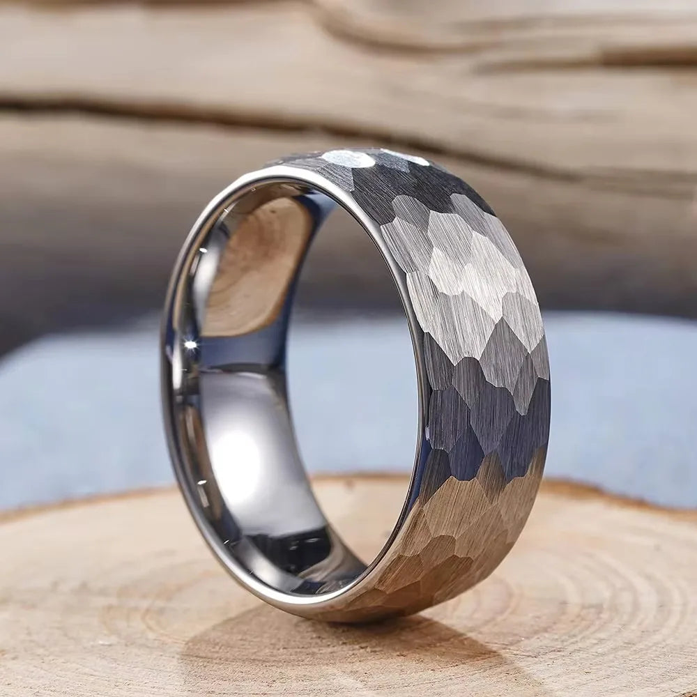 Brushed Stainless Steel Couple Ring - Jeglowstore