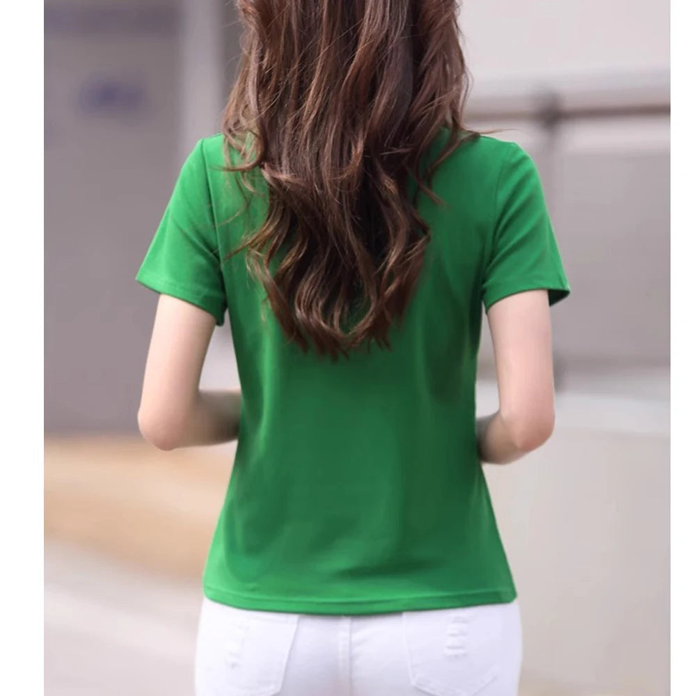 Women’s Cotton Polo T-Shirt