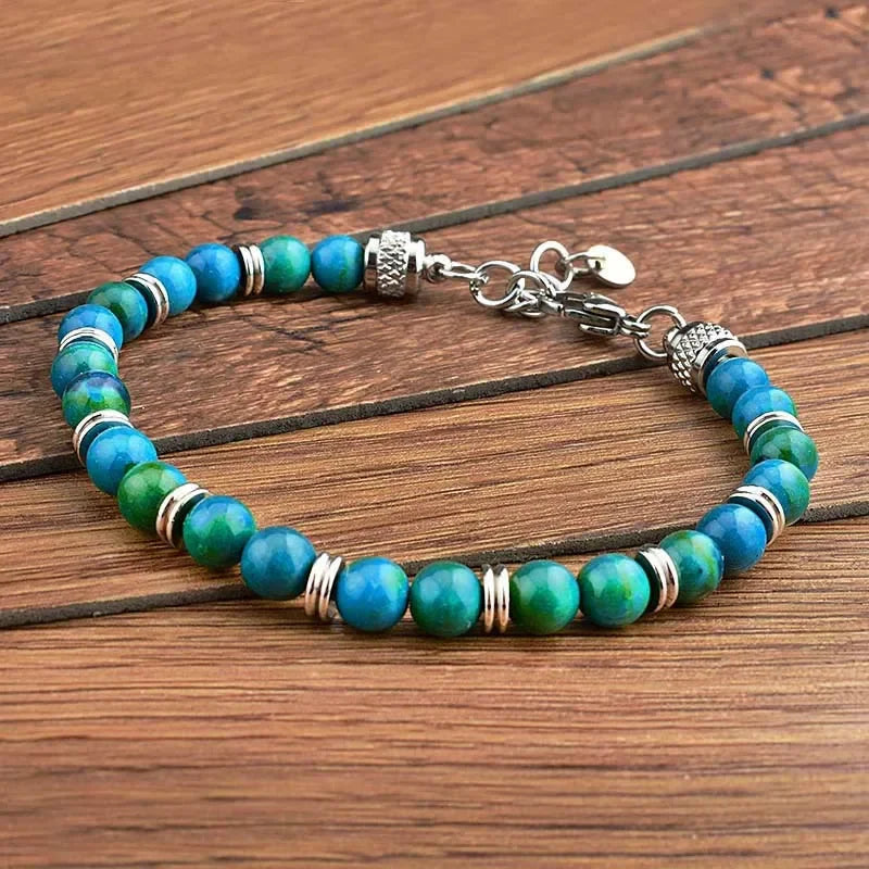 Men’s Natural Stone Bracelet Gift - Jeglowstore