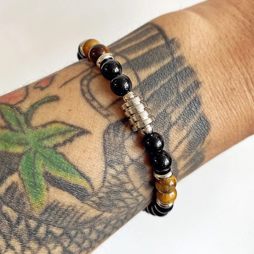 Men’s Tiger Eye Stone Bracelet - Jeglowstore