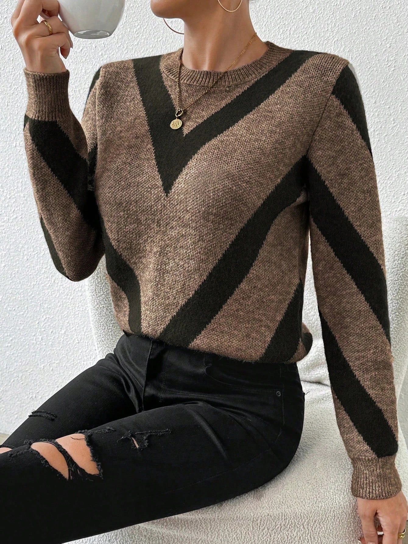 Autumn Winter Geometric Knit - Jeglowstore