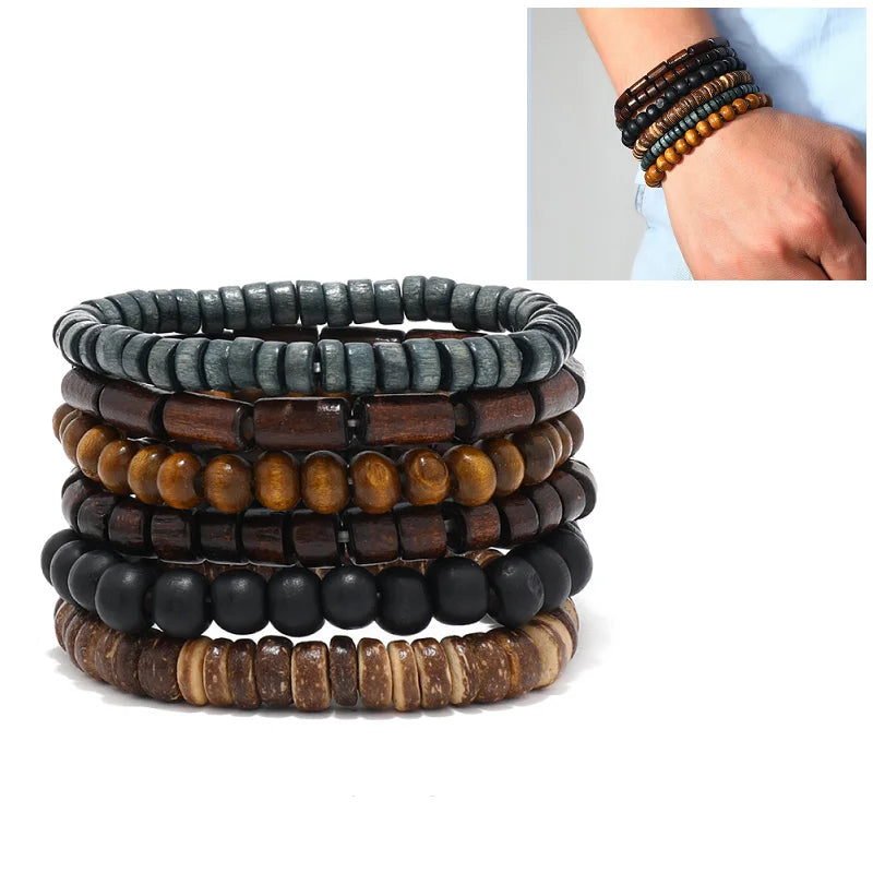 Rock Gothic Multilayer Leather Bracelet - Jeglowstore