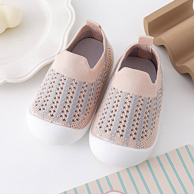 2023 Kids Shoes Casual Breathable Infant Baby Children Girls Boys Mesh Sneakers Soft Bottom Comfortable Non-Slip